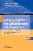 Computer-Human Interaction Research and Applications