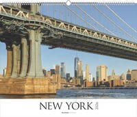 Vorderes Coverbild New York 2026 – Städte-Reise-Kalender – Querformat 60 x 50 cm – Spiralbindung