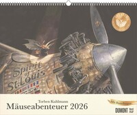 Vorderes Coverbild Torben Kuhlmann Mäuseabenteuer 2026 – DUMONT Kinder-Kalender – Querformat 52 x 42,5 cm – Spiralbindung
