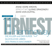 Vorderes Coverbild Ein Gespräch über Ernest Hemingway - Die Killer und Das kurze glückliche Leben des Francis Macomber