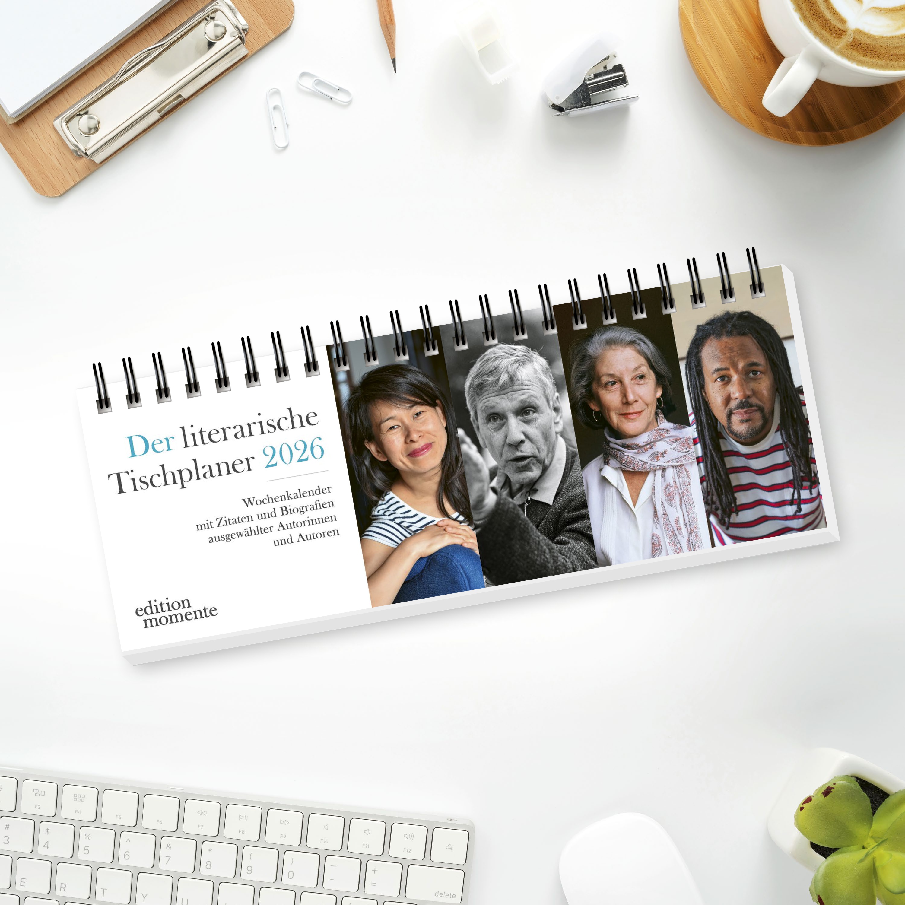 Anderes Coverbild Der literarische Tischplaner 2026 - Wochenkalender mit Zitaten und Biografien ausgewählter Autorinnen und Autoren