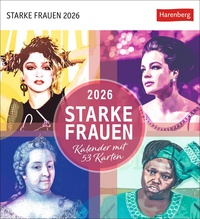 Vorderes Coverbild Starke Frauen Postkartenkalender 2026 - Kalender mit 53 Karten