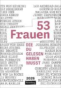 53 Frauen, die du gelesen haben musst Wochen-Kulturkalender 2026