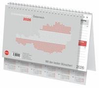 Schreibtischkalender Österreich klein 2026