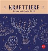 Krafttiere Postkartenkalender 2026