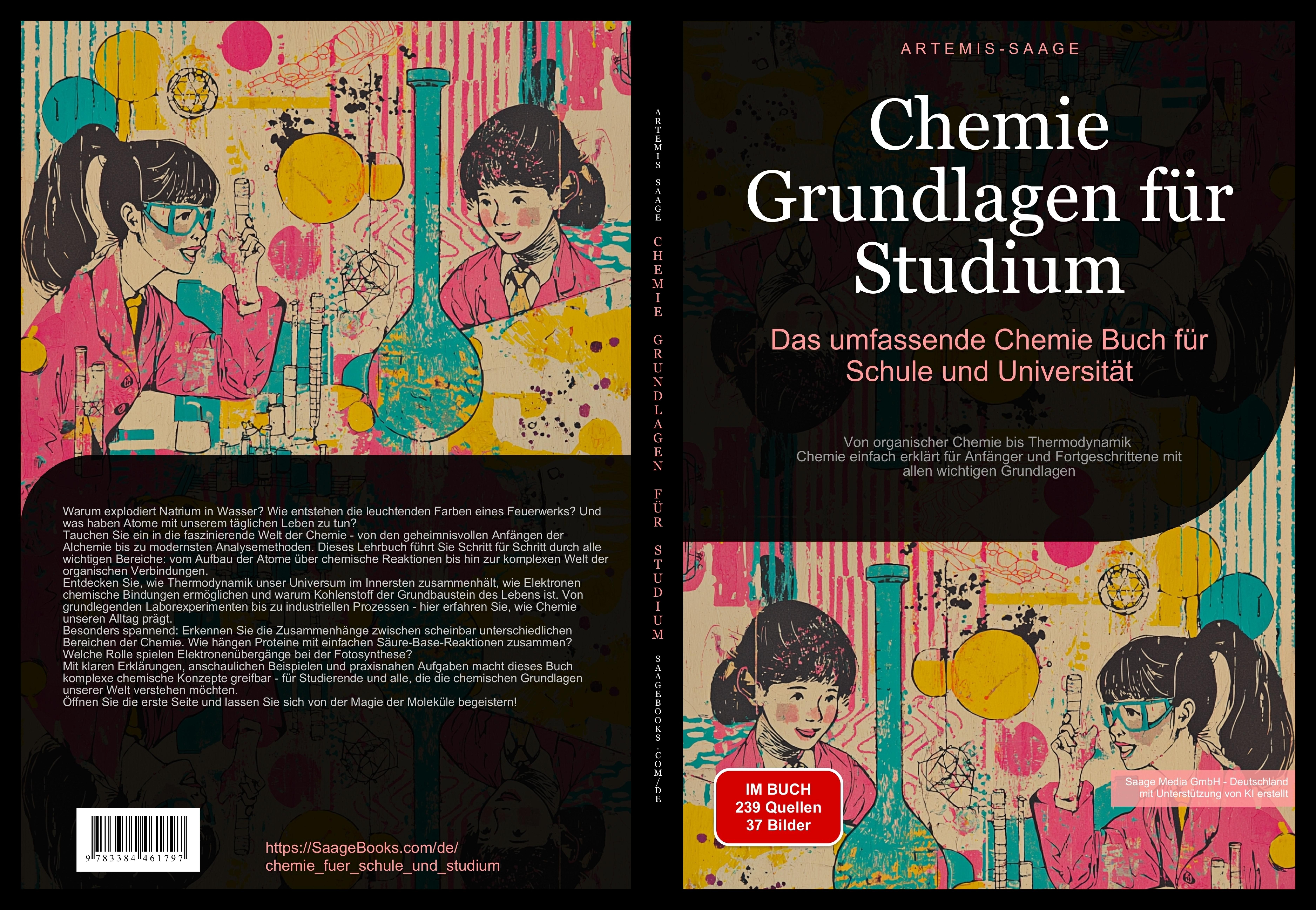 Gesamtes Coverbild Chemie Grundlagen für Studium: Das umfassende Chemie Buch für Schule und Universität