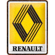 Blechschild. Renault / Logo 1972