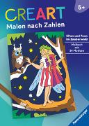 CreArt Malen nach Zahlen ab 5 - Elfen und Feen im Zauberwald