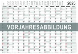 Jahresplaner XL 14 Monate 2026 - Plakat-Kalender 100x70 cm - Jahresübersicht - Ferienübersicht - Arbeitstagezählung - Alpha Edition