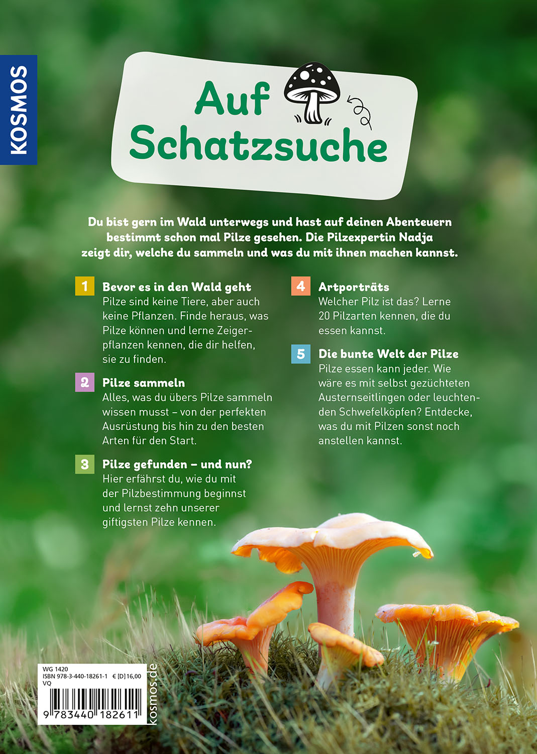 Rückseitencover Das Pilzbuch für Kids