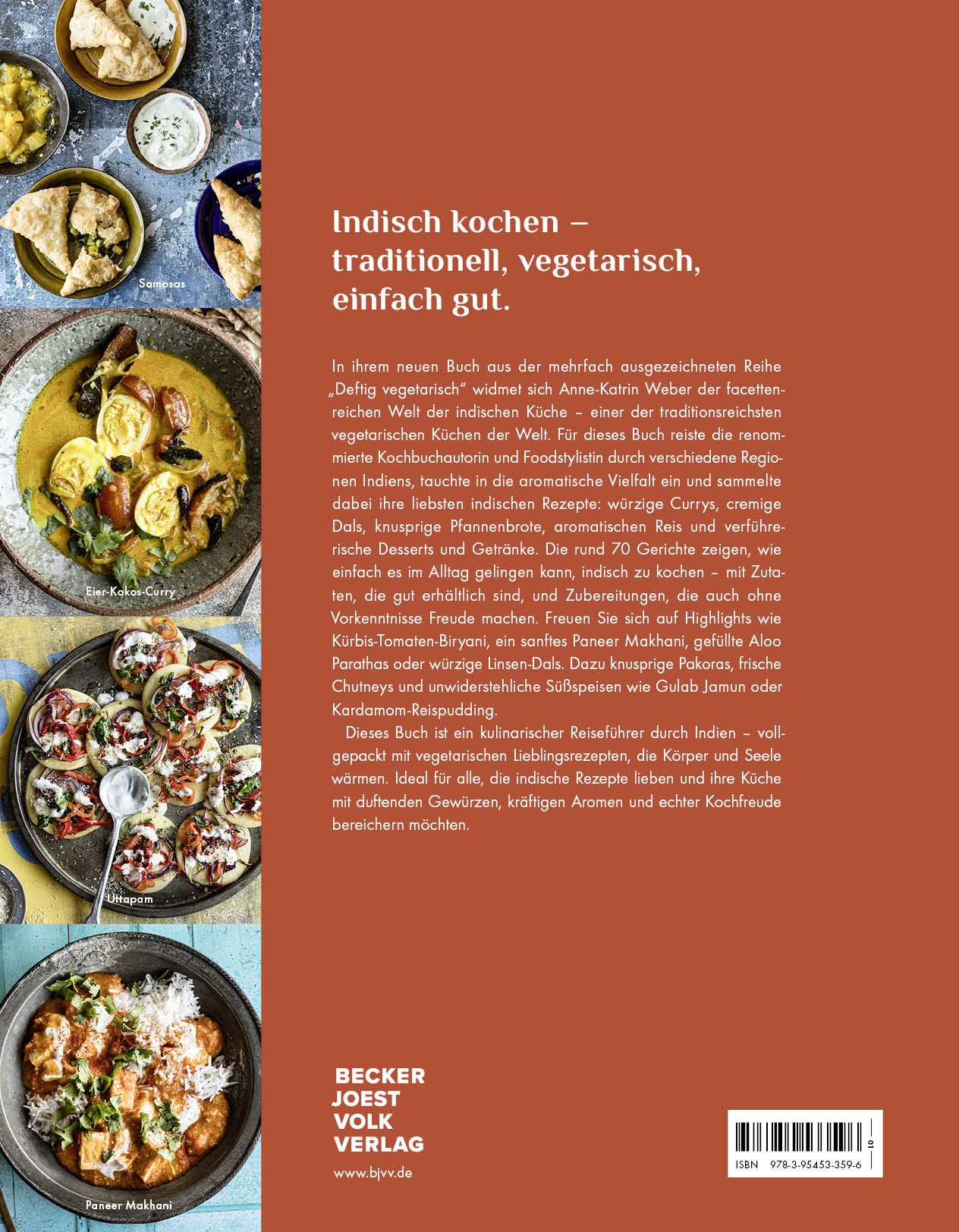 Beispielinhalt (Bild) Deftig vegetarisch - Indien
