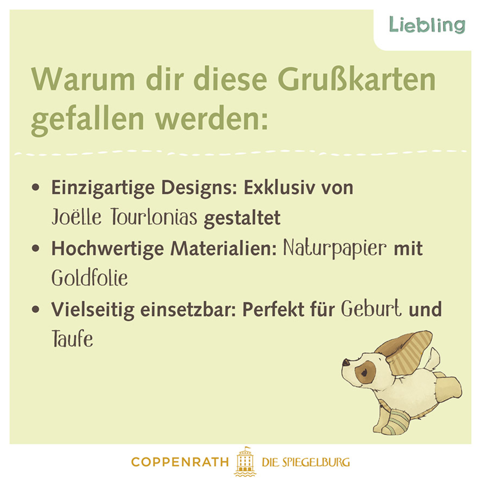 Beispielinhalt (Bild) Mini-Grußkarten – Willkommen
