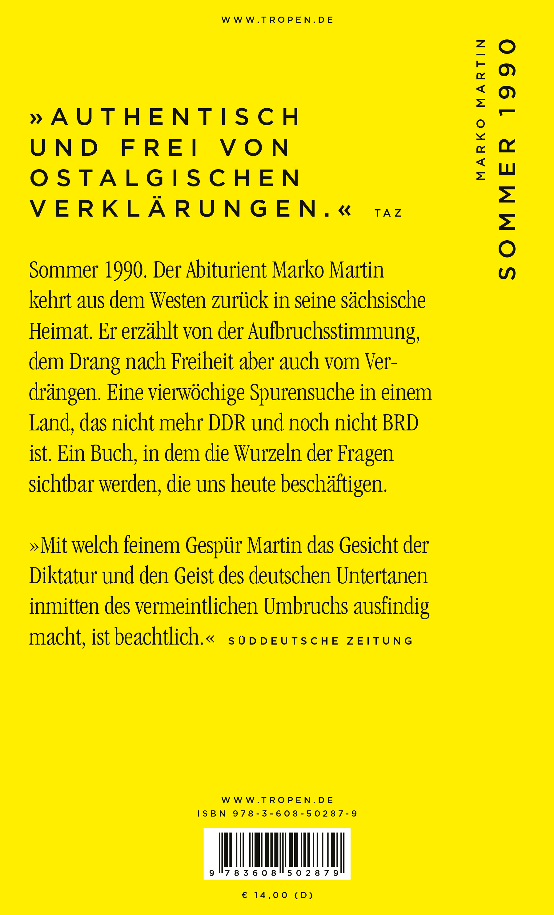 Rückseitencover Sommer 1990