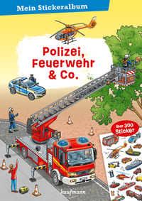 Vorderes Coverbild Mein Stickeralbum - Polizei, Feuerwehr & Co