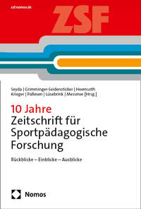 Vorderes Coverbild 10 Jahre Zeitschrift für Sportpädagogische Forschung