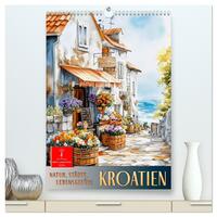 Vorderes Coverbild Kroatien - Natur, Städte, Lebensgefühl (hochwertiger Premium Wandkalender 2026 DIN A2 hoch), Kunstdruck in Hochglanz