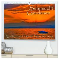 Vorderes Coverbild Sehnsucht Gardasee - Mediterranes Flair am Lago di Garda (hochwertiger Premium Wandkalender 2026 DIN A2 quer), Kunstdruck in Hochglanz