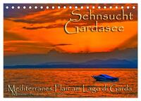 Vorderes Coverbild Sehnsucht Gardasee - Mediterranes Flair am Lago di Garda (Tischkalender 2026 DIN A5 quer), CALVENDO Monatskalender