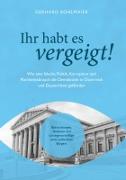 Vorderes Coverbild Ihr habt es vergeigt!