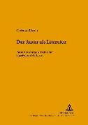 Vorderes Coverbild Der Autor als Literatur