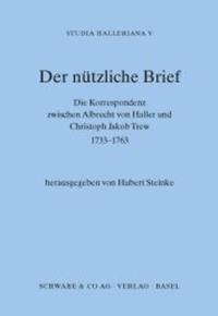 Vorderes Coverbild Studia Halleriana / Der nützliche Brief