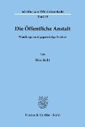 Die öffentliche Anstalt