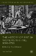 The History of British Women's Writing, 1690 - 1750