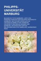 Vorderes Coverbild Philipps-Universität Marburg