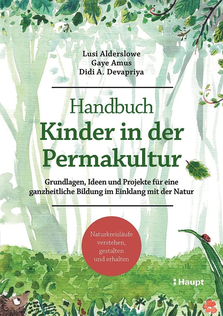 Vorderes Coverbild Handbuch Kinder in der Permakultur