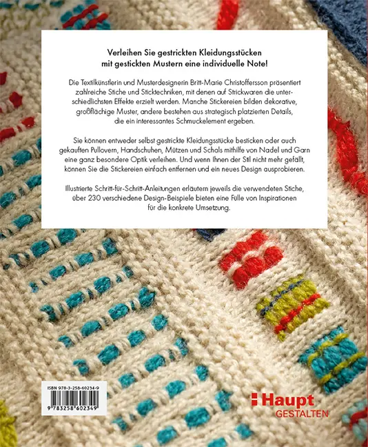 Beispielinhalt (Bild) Sticken auf Strick
