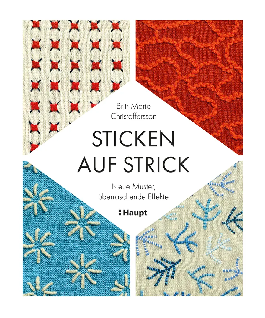 Vorderes Coverbild Sticken auf Strick