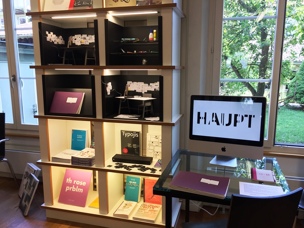 Das Haupt-Logo als Übungsaufgabe – WERKSCHAU in der Haupt Buchhandlung