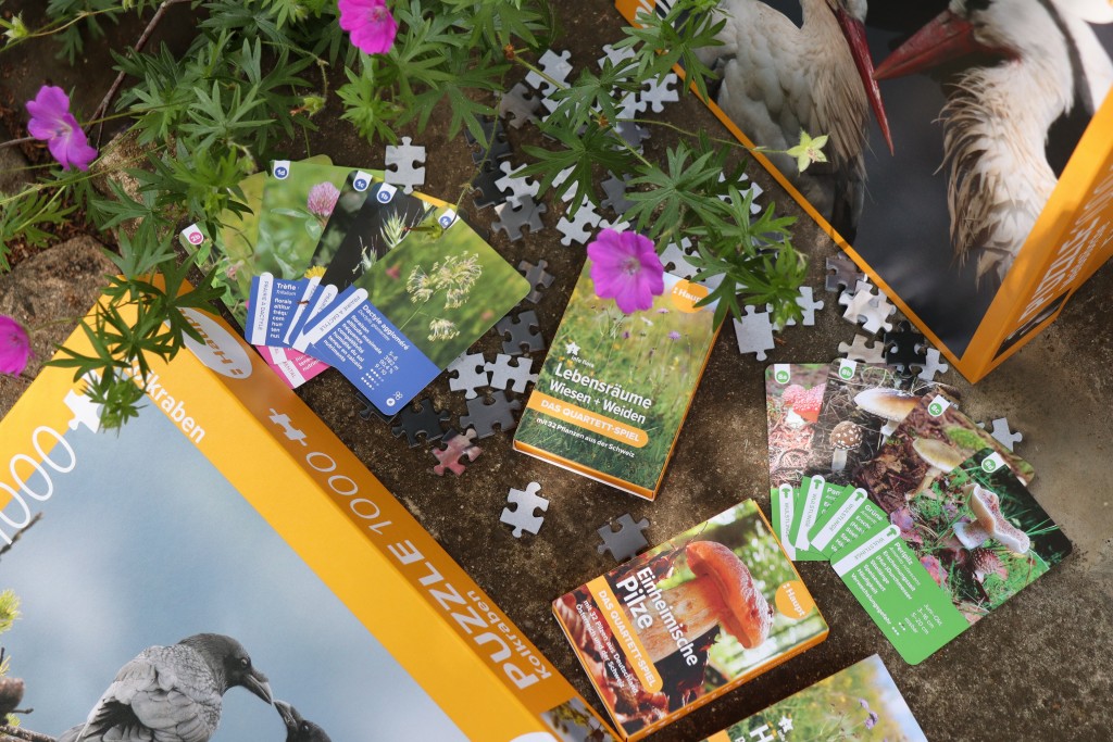 Zuwachs bei den Spielen: Puzzles &#038; neue Quartette im Haupt Verlag